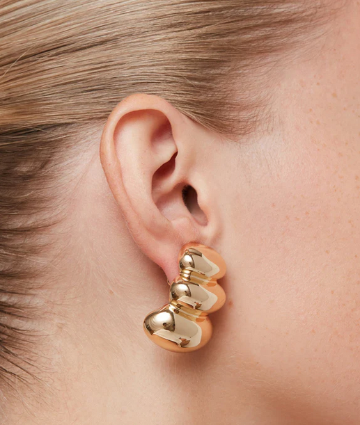 Jenny Bird Gold Non-Stop Earrings