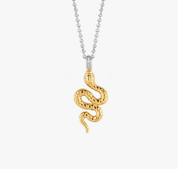 Ti Sento Gold Snake Necklace