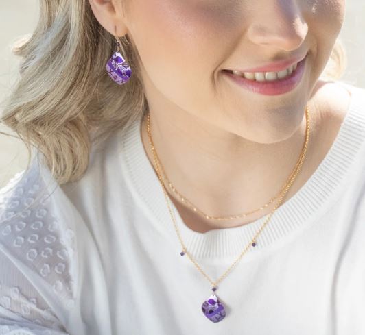 Holly Yashi Purple Lani Necklace