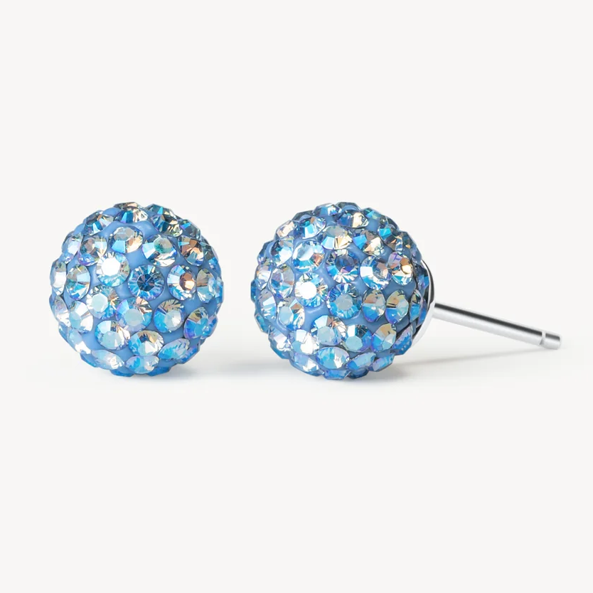 Hillberg And Berk Small Celestial Sky Sparkle Ball Studs
