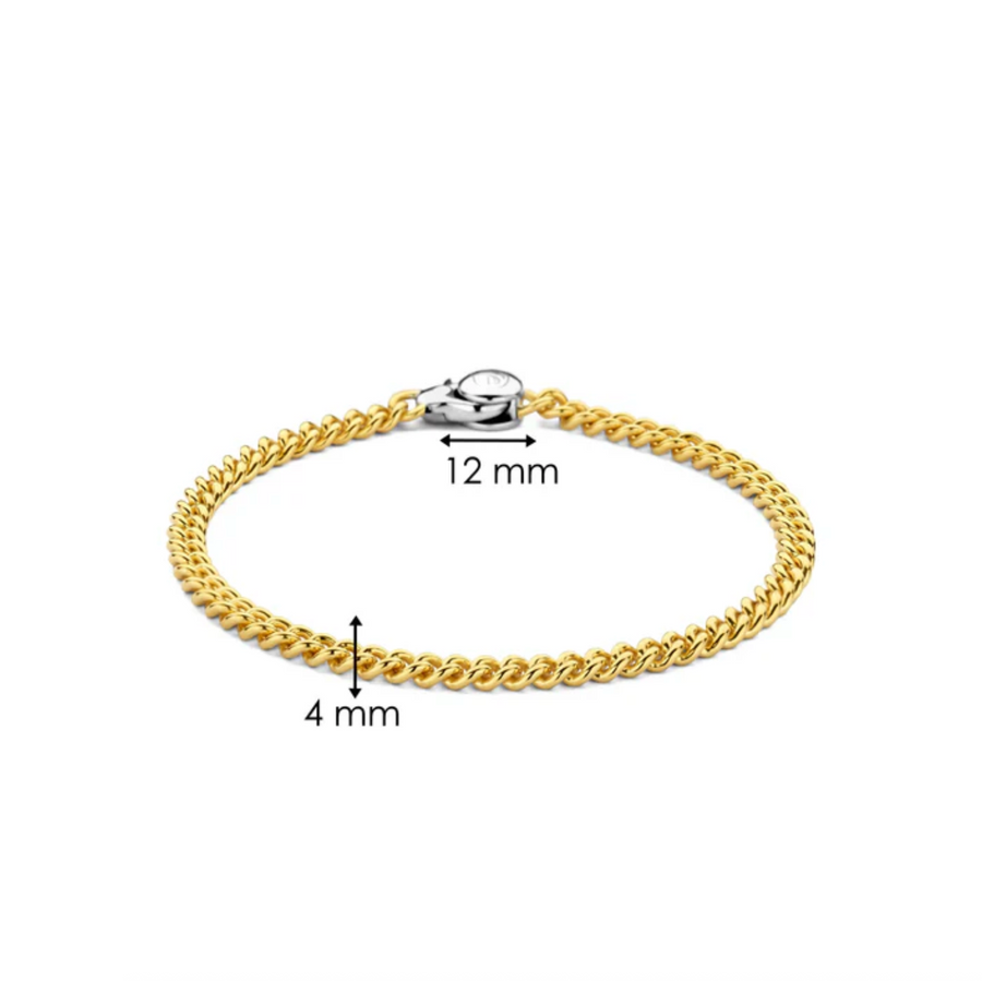 Ti Sento Gold Curb Chain Bracelet