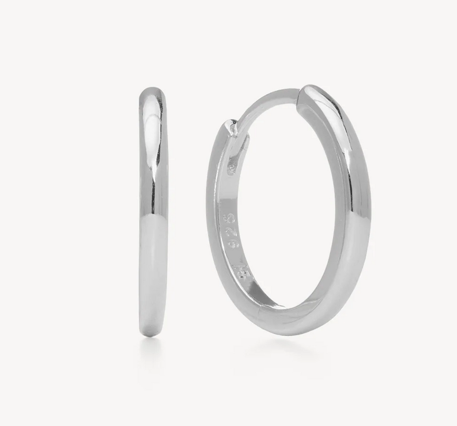 Hillberg And Berk Silver Small Huggies