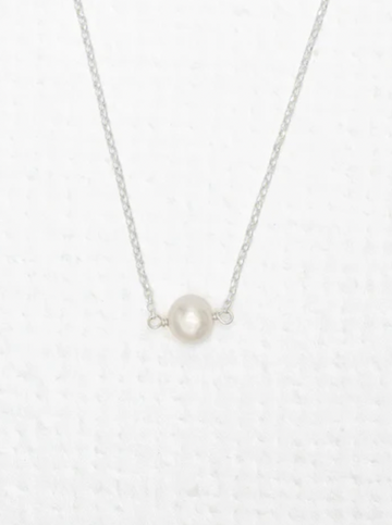 Holly Yashi Silver Cream Marina Pearl Necklace