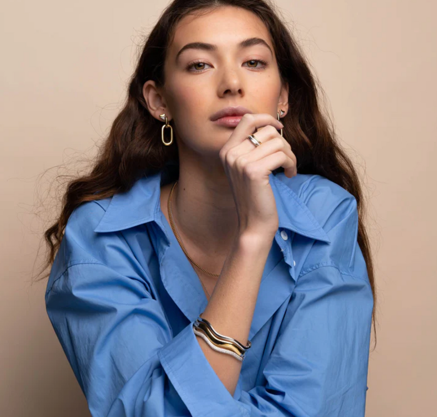 Ti Sento Pavé Bangle Bracelet