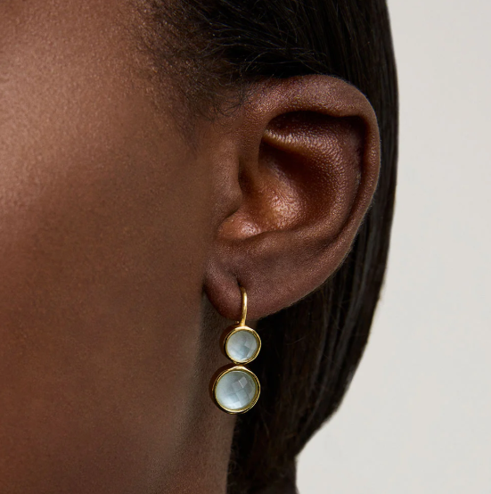 Dean Davidson Iridescent Sky Tulum Double Droplet Earrings