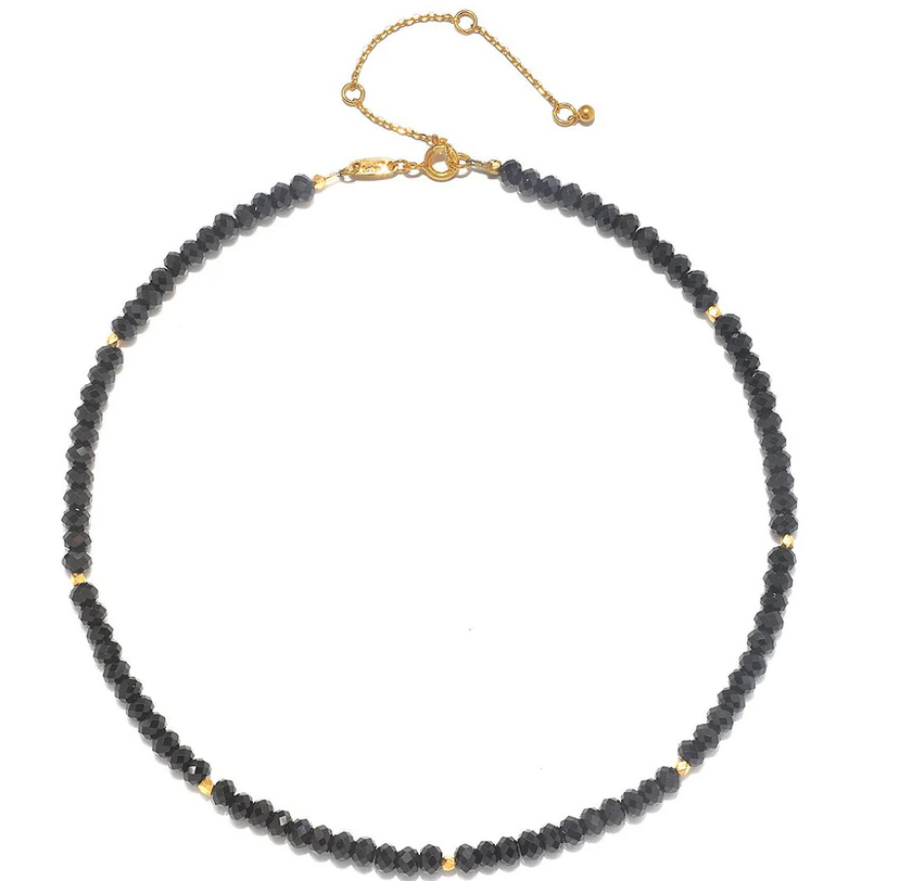 Satya 'Empowered Being' Black Spinel Choker Necklace