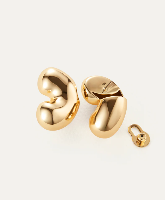 Jenny Bird Gold Eliza Puff Earrings