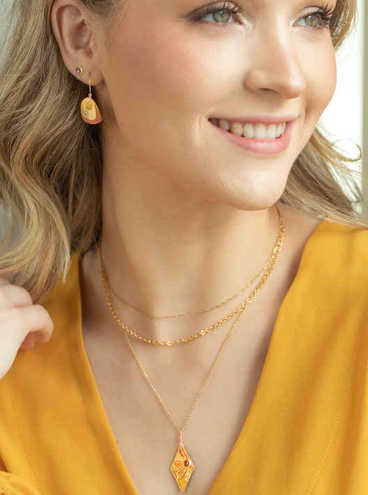 Holly Yashi Gold Marin Layered Necklace