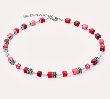 Coeur De Lion GeoCUBE Pure Red Necklace