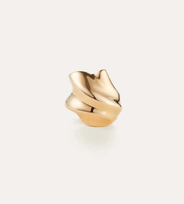 Jenny Bird Gold Lydia Ring Size 8