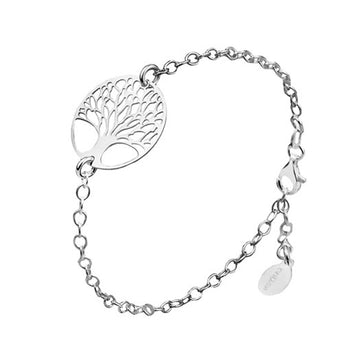 Marseille Sterling Silver Tree Disc Bracelet