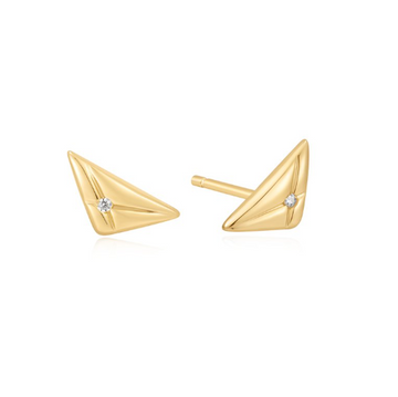 Ania Haie Gold Triangle Kiss Studs