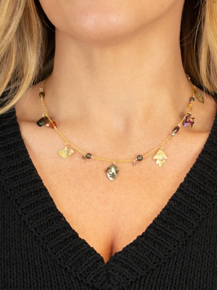 Holly Yashi Charming Leaf Necklace
