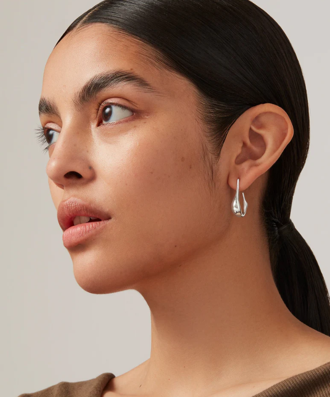 Jenny Bird Silver Small Colette Hoops