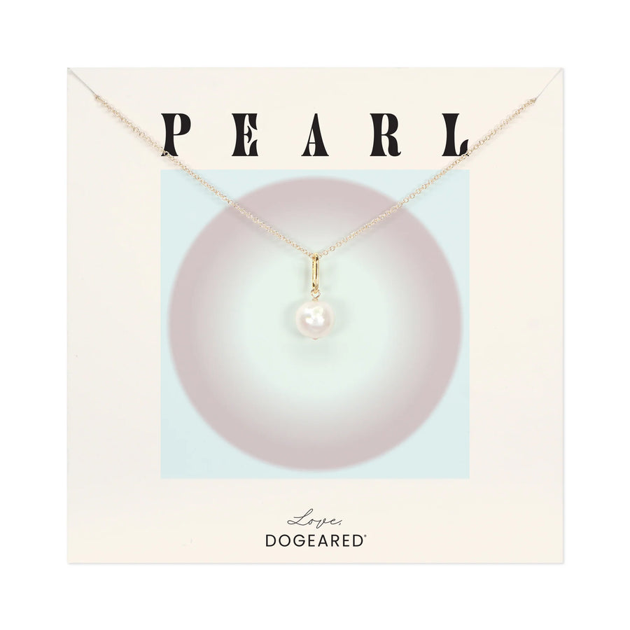 Dogeared Gold June Birthstone Freshwater Pearl Necklace