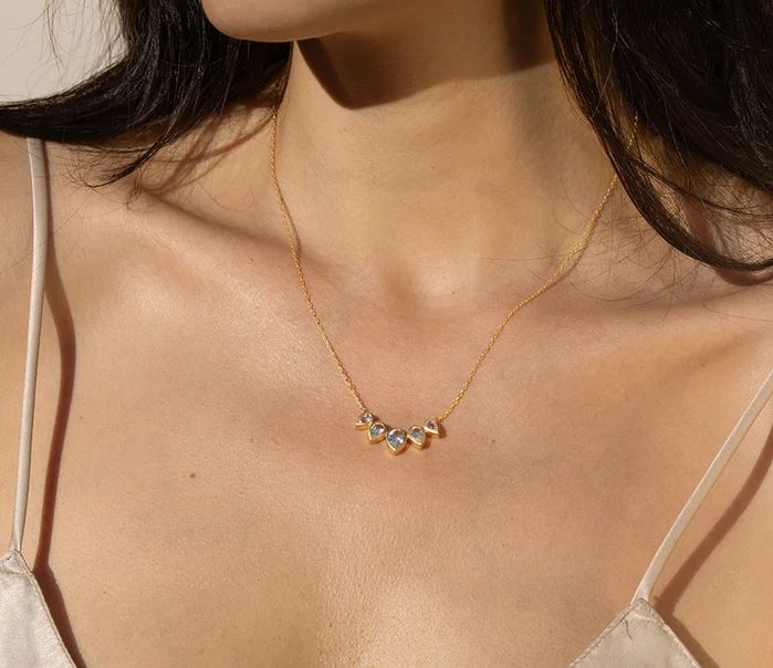 Satya Commence With Clarity White Topaz Petal Necklace