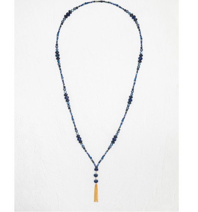 Holly Yashi Sheba Beaded Fringe Necklace