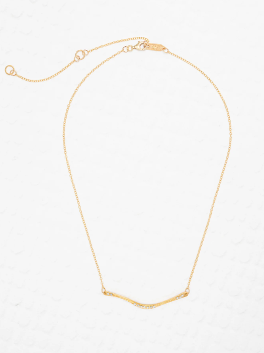 Holly Yashi Gold Zara Bar Necklace