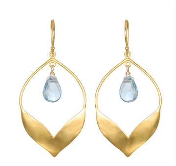 Satya 'Transformed By Compassion' Blue Topaz Earings
