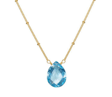 Satya Blessed Abundance Blue Topaz Necklace