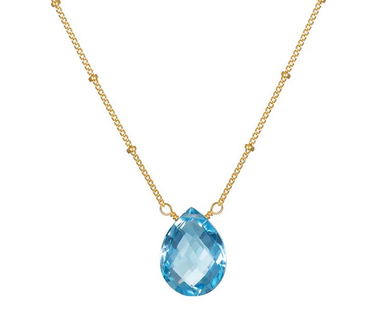 Satya Blessed Abundance Blue Topaz Necklace