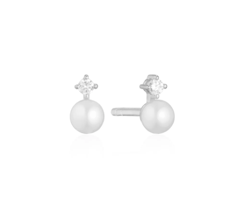 Sif Jakobs Silver Adria Uno Piccolo Pearl Studs