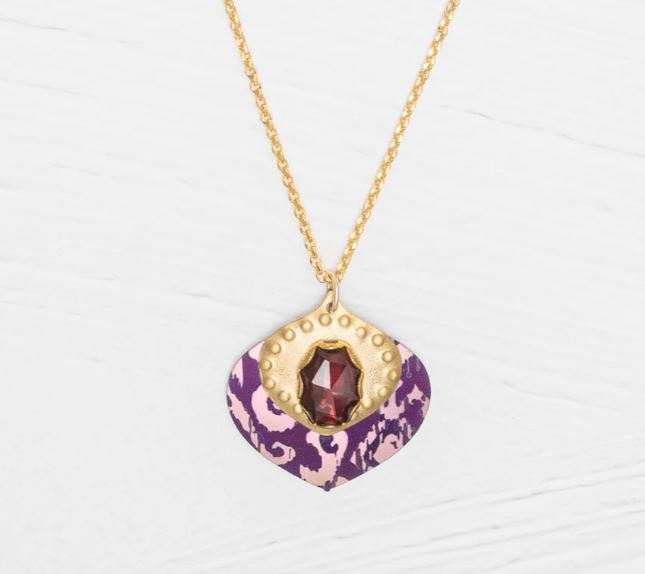 Holly Yashi Arabella Vintage Burgundy Necklace