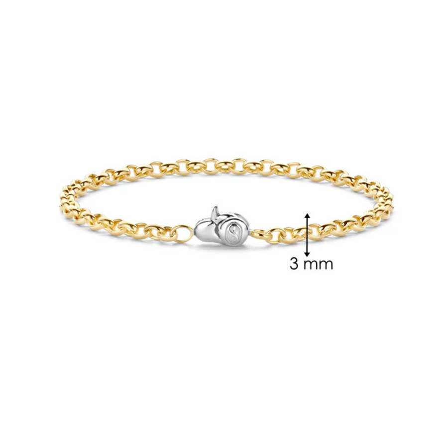 Ti Sento Gold Curb Chain Bracelet