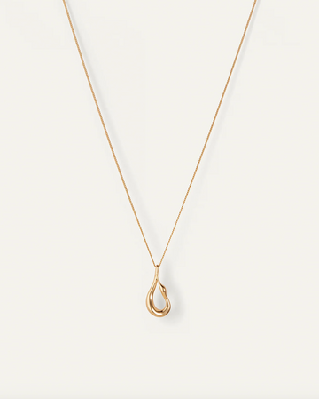 JB1366-HPG JB Gold Mini Egret Pendant Necklace