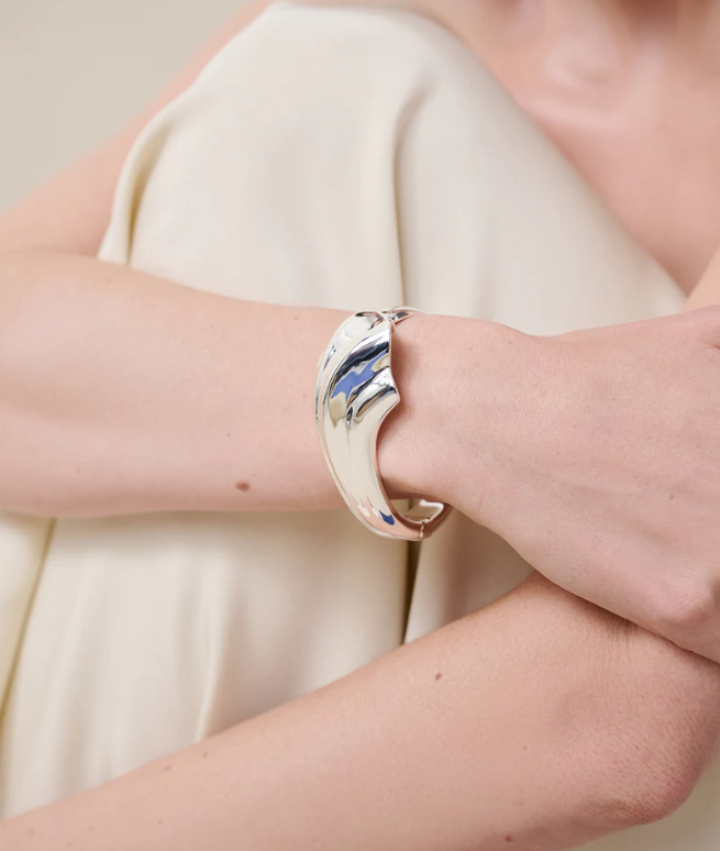 Jenny Bird Silver Medium Lydia Cuff
