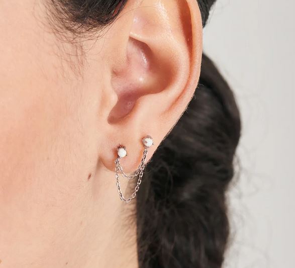 Ania Haie Silver Kyoto Opal Drop Single Earring