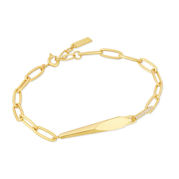 Ania Haie Gold Geometric Chunky Chain Bracelet
