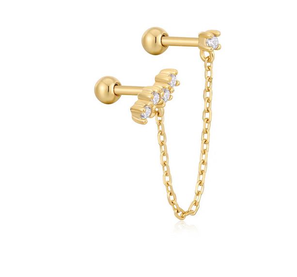 Ania Haie Gold Celestial Drop Single Earring