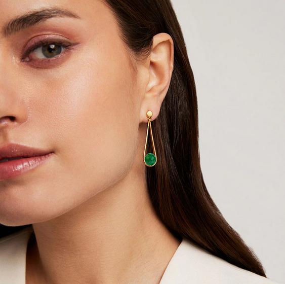 Dean Davidson Green Onyx Mini Ipanema Earrings