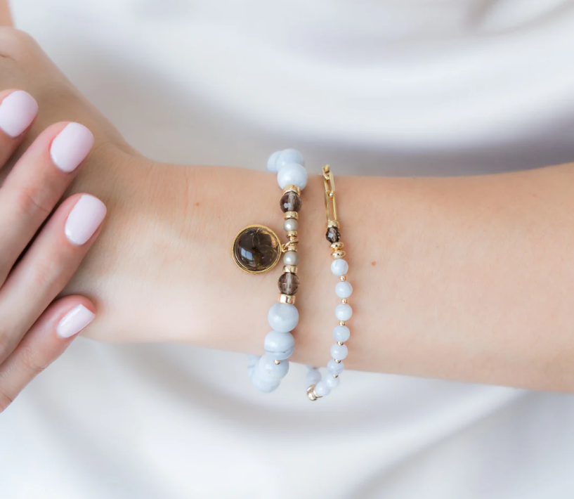 BeBlue Be Effortless Blue Lace Agate Bracelet