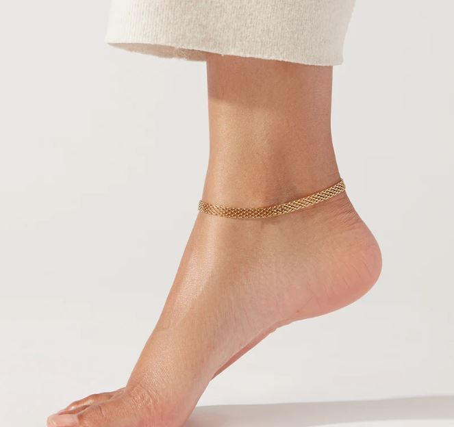 Jenny Bird Gold Medium Blythe Anklet