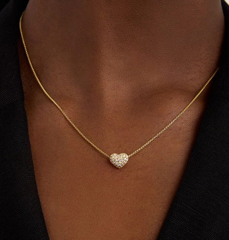 Dean Davidson Pave Heart Pendant Necklace