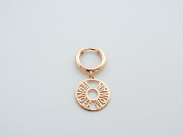 Kurshuni Rose Gold Wonder Woman Single Earring