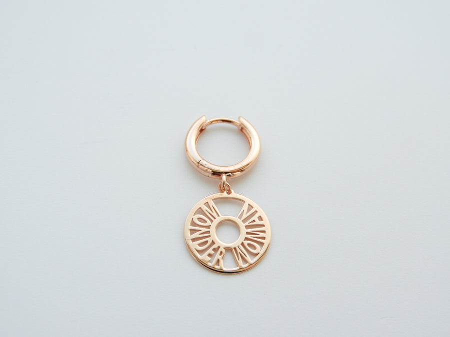 Kurshuni Rose Gold Wonder Woman Single Earring