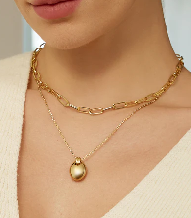 Ania Haie Gold Oval Charm Necklace