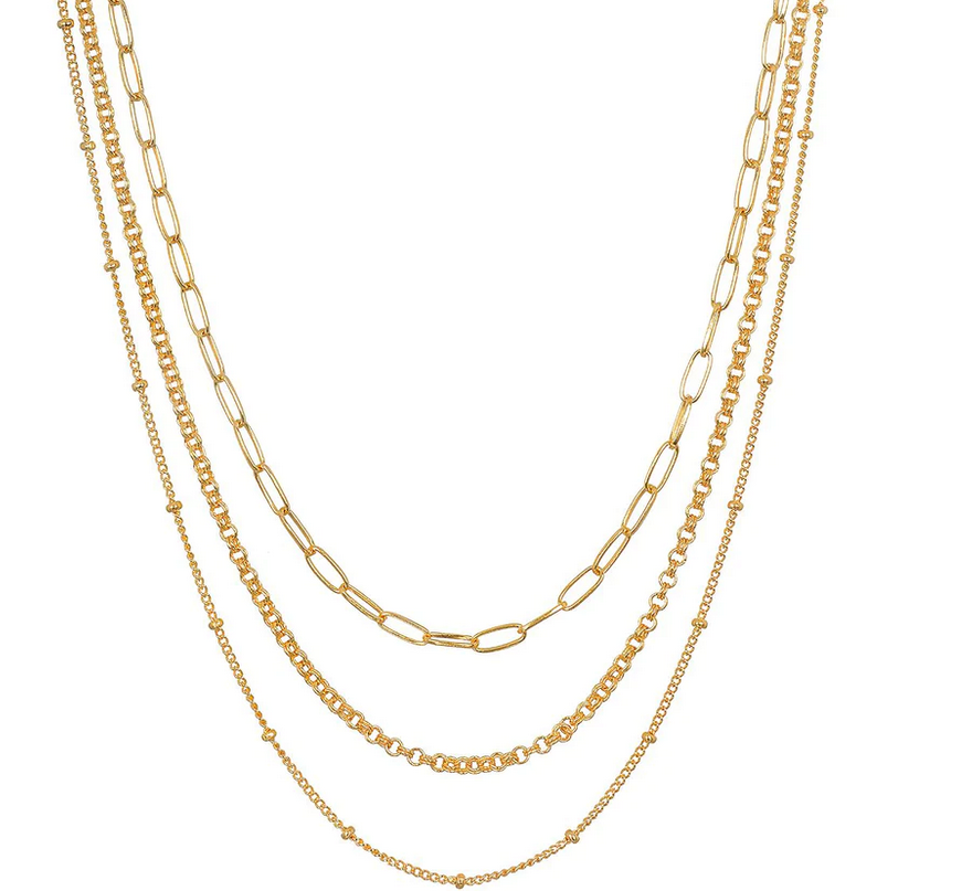 SATYA Layered Beauty Multiple Chain Necklace