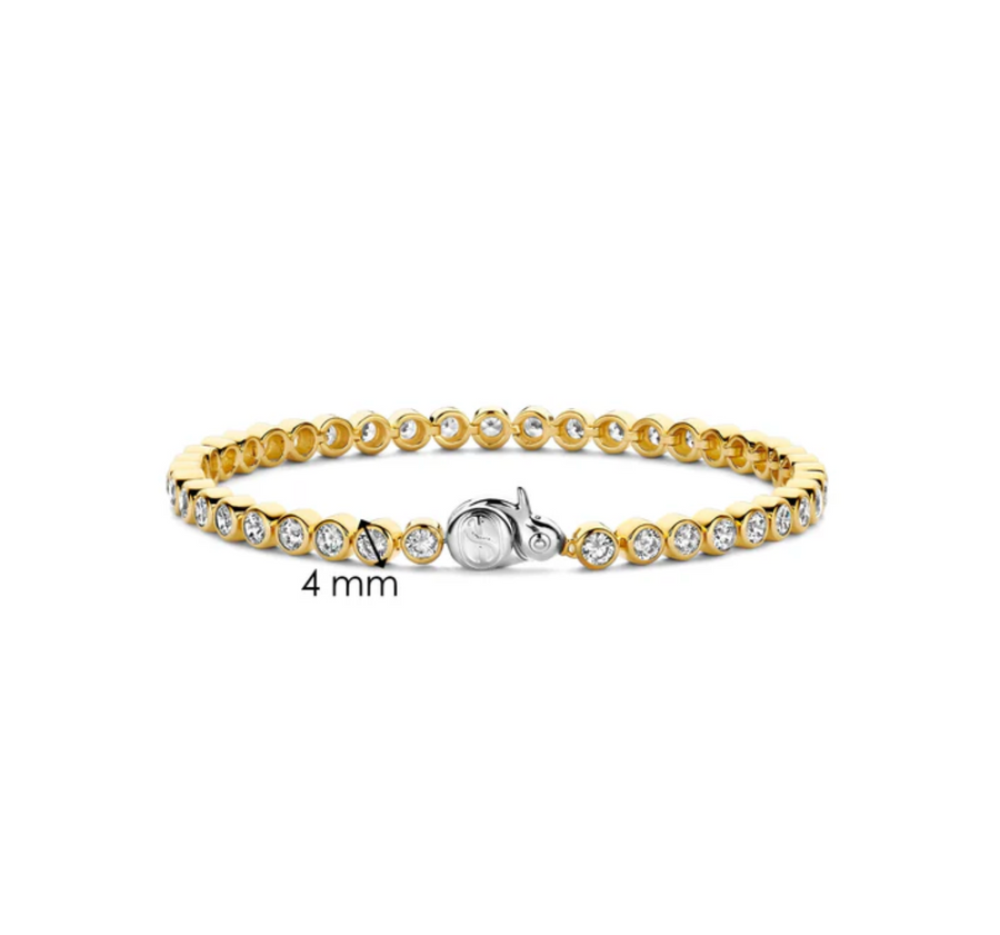 Ti Sento Round CZ Tennis Bracelet