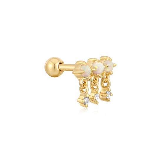 Ania Haie Gold Kyoto Opal Single Barbel Drop Earring