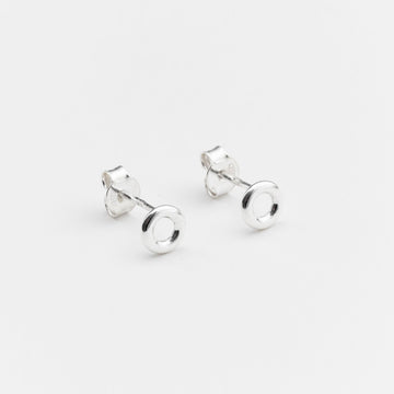 Marseile Sterling Silver Small Circle Stud Earrings