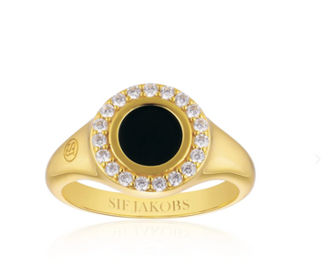 Sif Jakobs Gold Nero Piccolo Ring Size 7