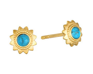 Satya Beginning To Bloom Lotus Gold Stud Earrings