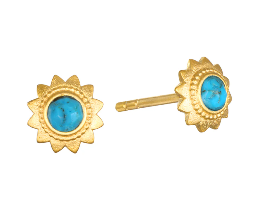 Satya Beginning To Bloom Lotus Gold Stud Earrings