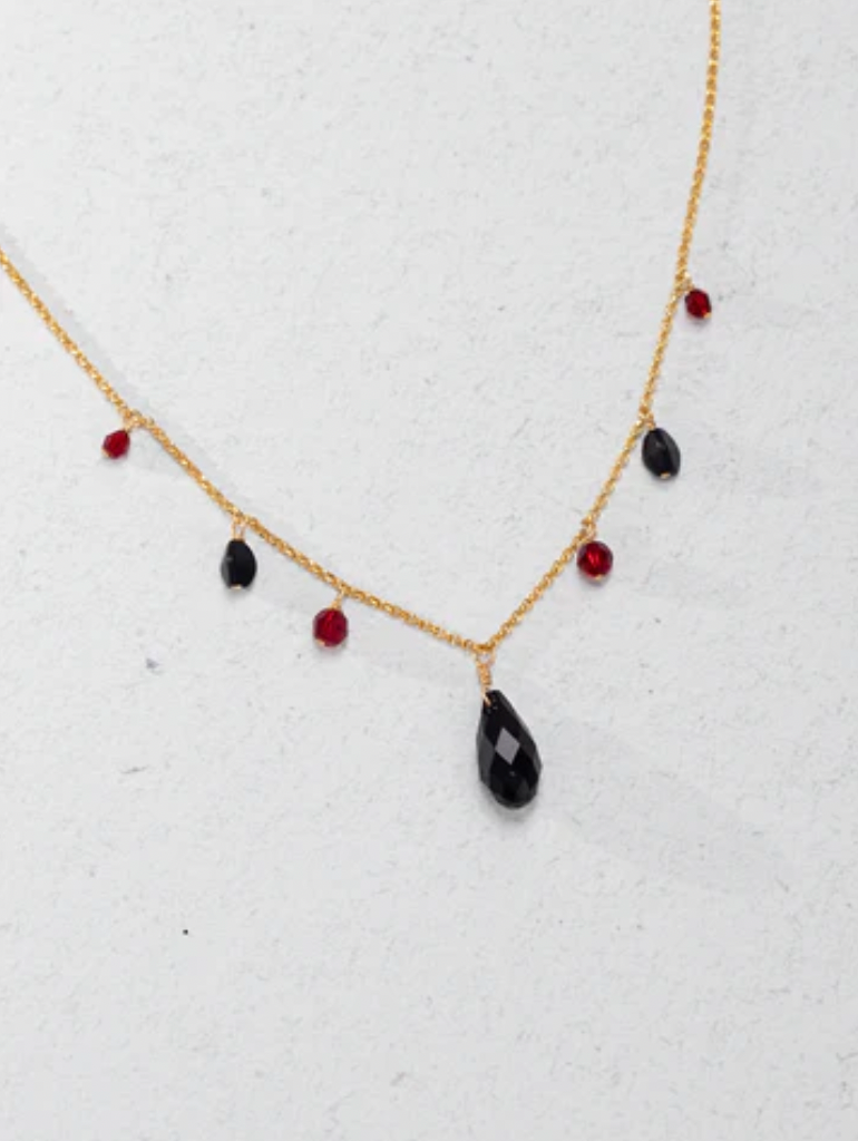 Holly Yashi Scarlet Onyx Victoria Necklace