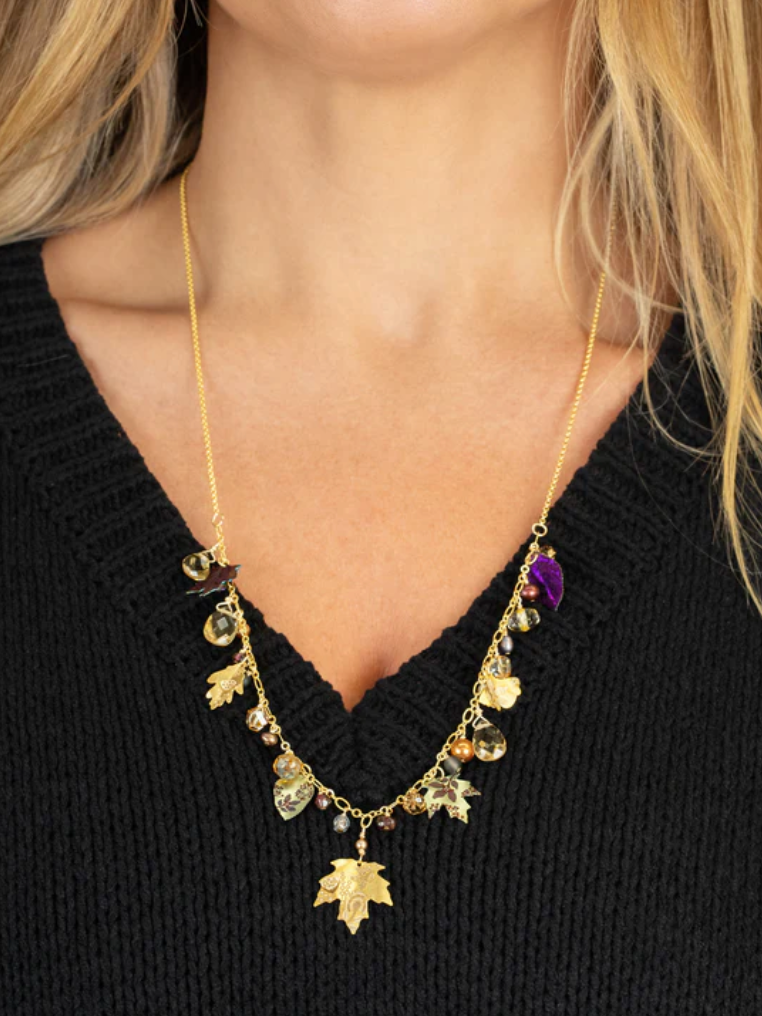 Holly Yashi Falling Leaves Necklace