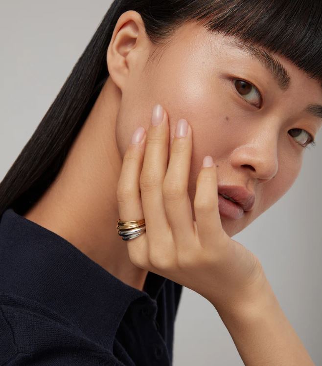 Jenny Bird Lennon Ring Set in Two-Tone main image 1